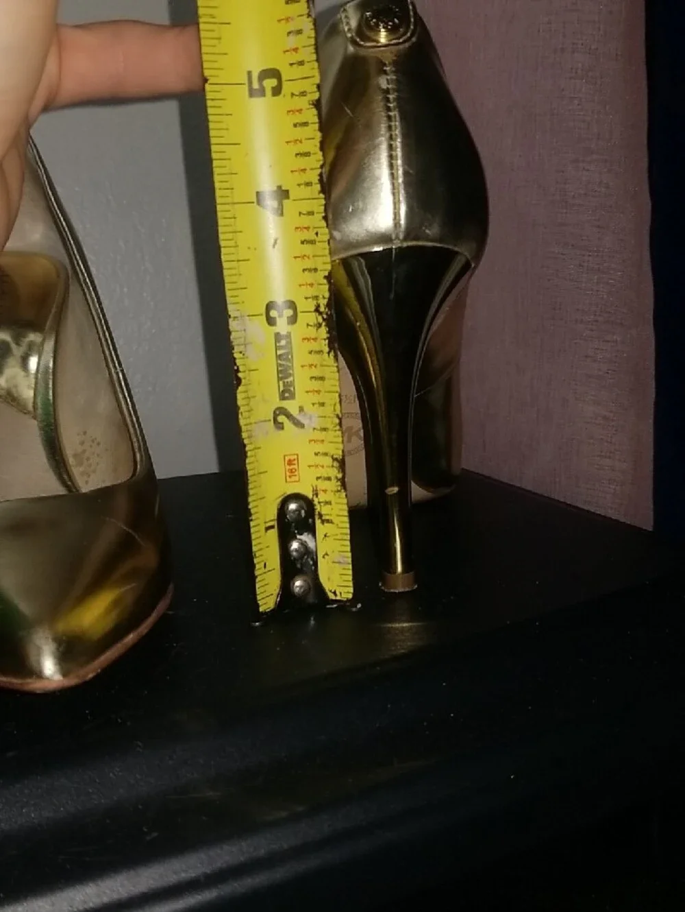 Michael Kors Metallic Golden Pointed Stiletto Pumps